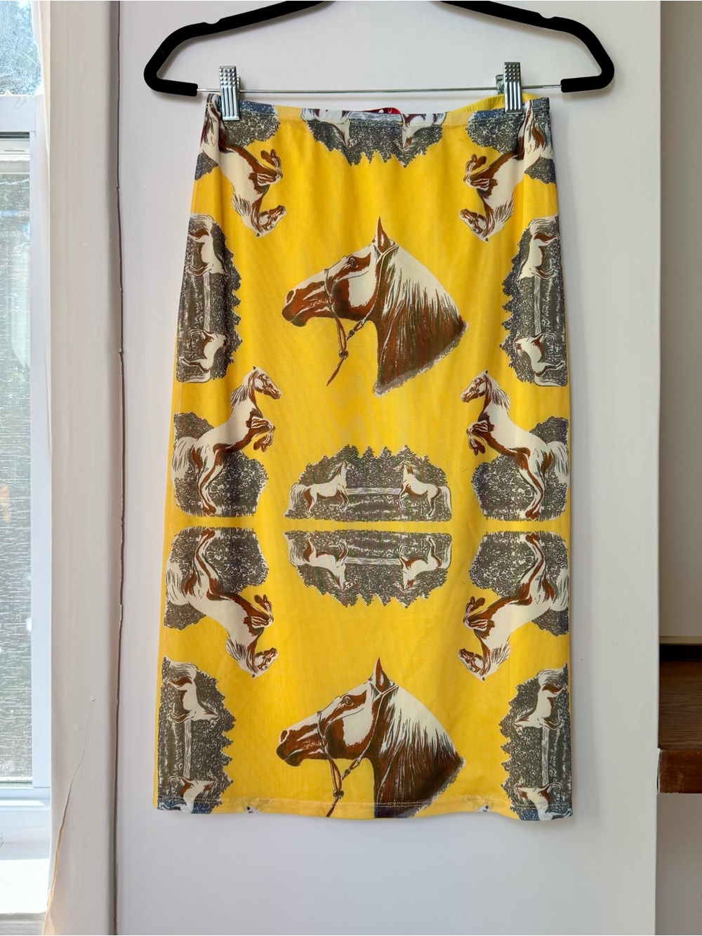 NWT Lisa Says Gah Horse Print Slip Skirt SAMPLE PIECE - Picture 7 of 11